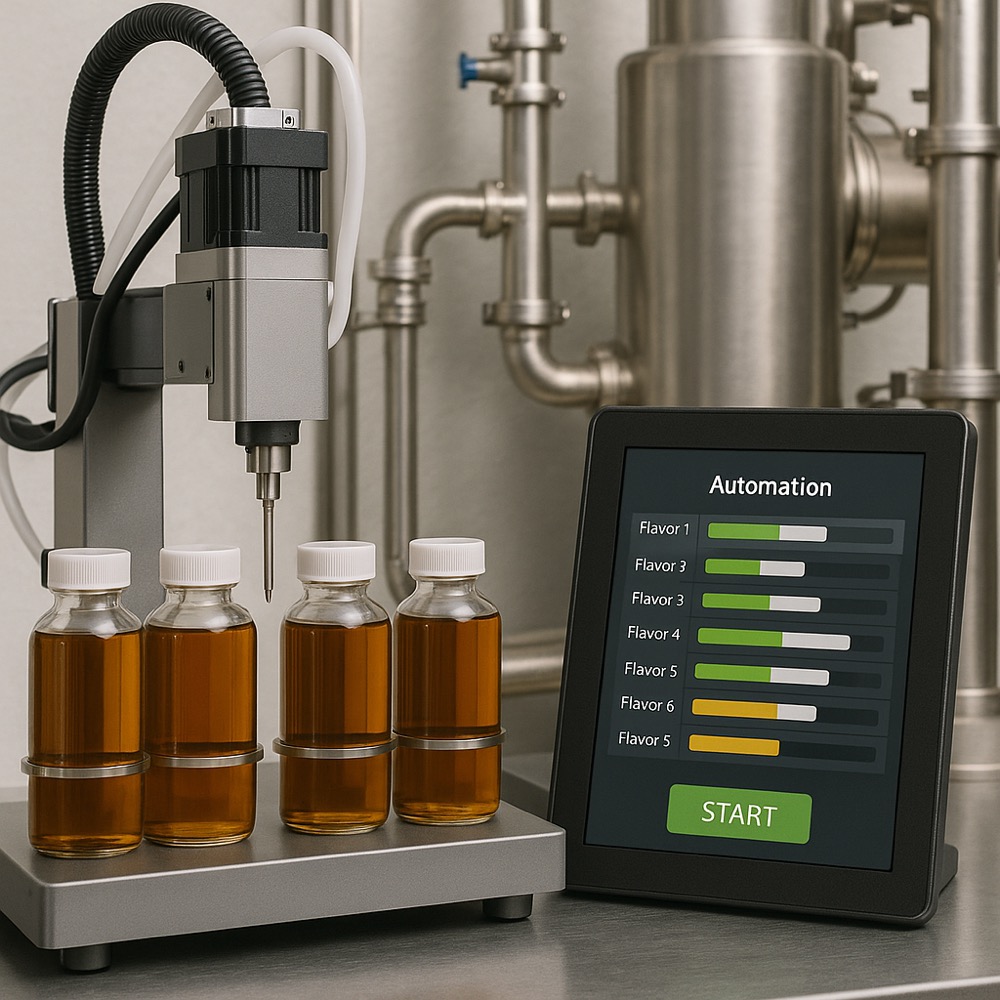 System for automation of tobacco flavor mixing