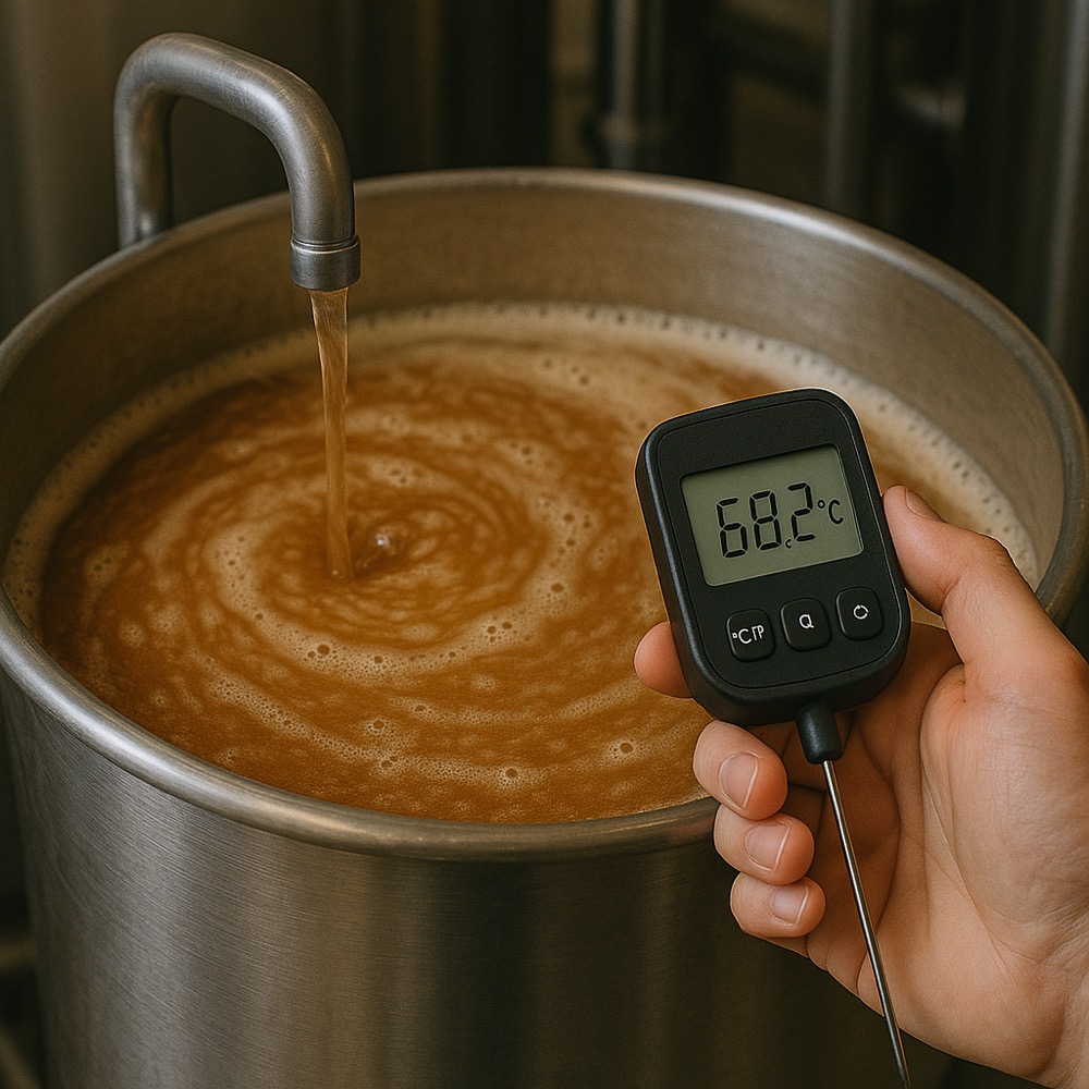 Temperature control in beer brewing