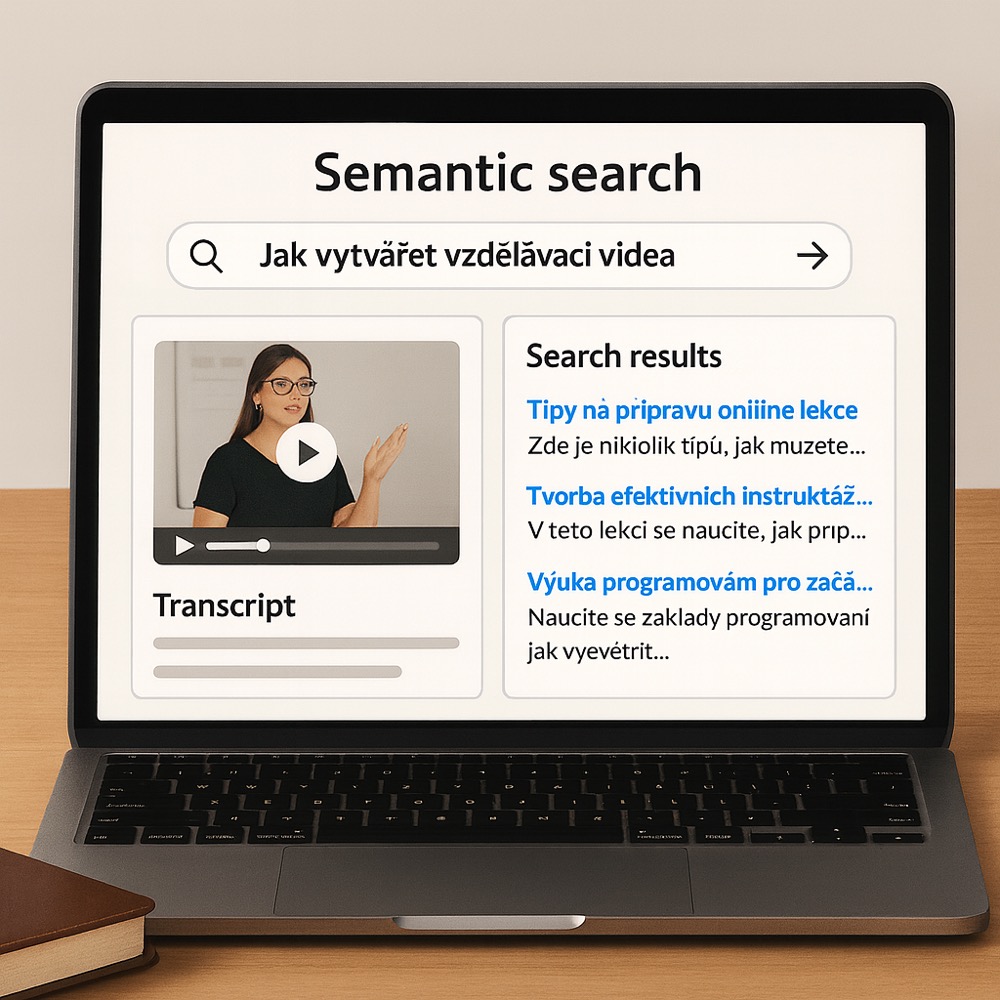Example of website semantic search in natural language